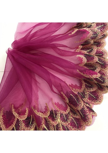 Siyah Mavi Stil 21CM H629 Organze Tavuskuşu Renkli Dantel Düğün Işlemeli Diy El Yapımı Patchwork Dantel Trım Şerit Dikiş Malzemeleri Zanaat Için (Yurt Dışından)