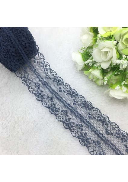 Lacivert Tarzı 16 Renk 10 Yards Ikili El Sanatları Nakış Net Dantel Trim Şerit Yay El Sanatları Dikiş Dekorasyonu Için (Yurt Dışından)