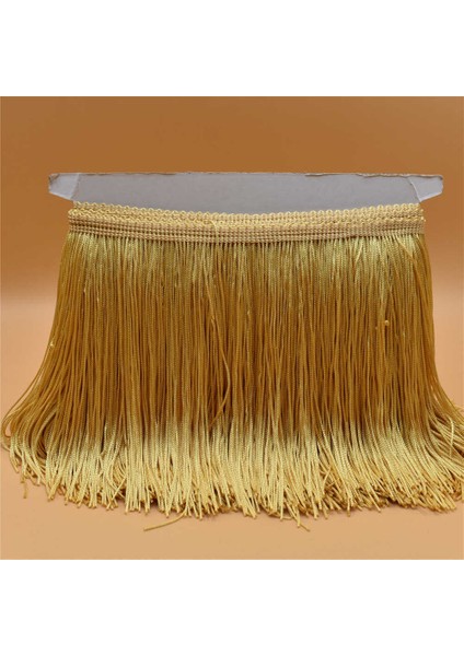 Mor Tarzı 10 Metre Lüks Altın Renk Dantel Fringe Trim Püskül Fringe 15CM Genişlik Galon Frange Latin Elbise Sahne Giysileri Aksesuarları Şerit (Yurt Dışından)