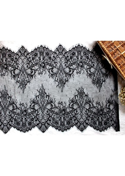Kraliyet Mavisi Tarzı 3 Metre Genişlik 40CM Işlemeli Kirpik Dantel Şerit Konfeksiyon Dekorasyon ve Dıy Craft Dantel Kırpma Için (Yurt Dışından)