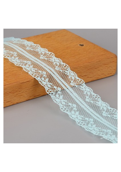 Açık Yeşil Tarzı 10 Yards Geniş Ikili El Sanatları Işlemeli Net Dantel Trim Şerit Düğündoğum Gününoelyay Süslemeleri (Yurt Dışından)