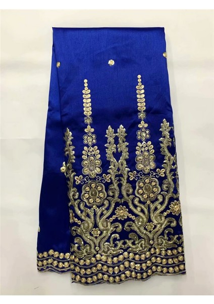 No.10 Tarzı H & Q Popüler Afrika Dantel Kumaş 5 Yard George Dantel Kumaş Dıy Gelinlik Için Yüksek Li Hint Ipek George Dantel Tül Danteller (Yurt Dışından)