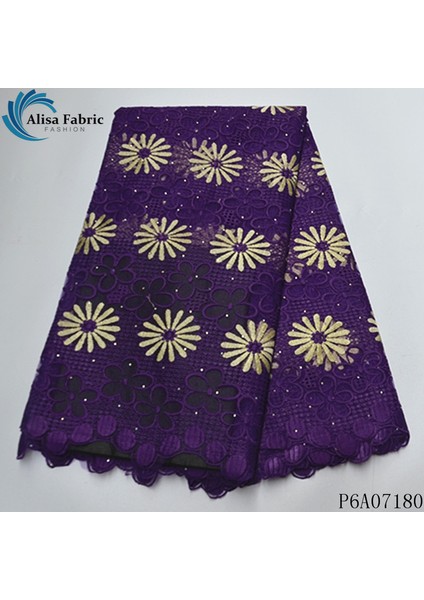 No.25 Tarzı Alisa Mor Fransız Net Dantel Tül Kumaş Nakış Taşlar ile 5 Yardspiece Afrika Dantel Nijeryalı Örgü Kumaş Için Parti Elbise (Yurt Dışından) fiyatları