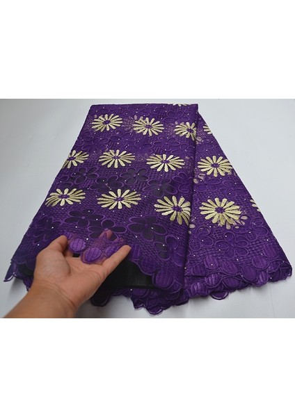 No.25 Tarzı Alisa Mor Fransız Net Dantel Tül Kumaş Nakış Taşlar ile 5 Yardspiece Afrika Dantel Nijeryalı Örgü Kumaş Için Parti Elbise (Yurt Dışından) modelleri