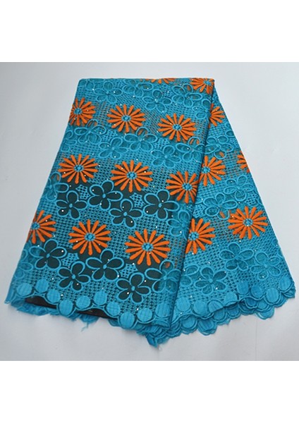 No.4 Tarzı Alisa Mor Fransız Net Dantel Tül Kumaş Nakış Taşlar ile 5 Yardspiece Afrika Dantel Nijeryalı Örgü Kumaş Için Parti Elbise (Yurt Dışından)