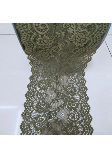 Kırmızı Stil Yeni 1 Yard Çiçek Desen 15CM Geniş Elastik Dantel Kumaş Şerit Dantel Trim Şerit Diy Craft Kumaş Genişlik Afrika Kumaşlar Streç (Yurt Dışından)