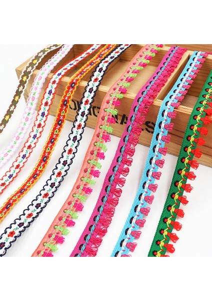 No.9 Tarzı 2yardslot 28 Renk El Yapımı Dıy Tstyle Nakış Jakarlı Şerit Giyim Dekorasyon Etnik Dantel Aksesuarları 1.5 cm (Yurt Dışından) fiyatları