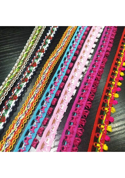 No.9 Tarzı 2yardslot 28 Renk El Yapımı Dıy Tstyle Nakış Jakarlı Şerit Giyim Dekorasyon Etnik Dantel Aksesuarları 1.5 cm (Yurt Dışından) modelleri