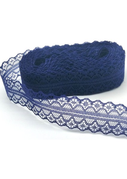 Donanma Tarzı Yüksek Li 10 Yards Dantel Şerit Bant Genişliği 28 mm Trim Kumaş Dıy Işlemeli Net Kordon Dikiş Dekorasyon Için Afrika Dantel Kumaş (Yurt Dışından)