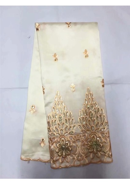 No.34 Tarzı H & Q Popüler Afrika Dantel Kumaş 5 Yard George Dantel Kumaş Dıy Gelinlik Için Yüksek Li Hint Ipek George Dantel Tül Danteller (Yurt Dışından)