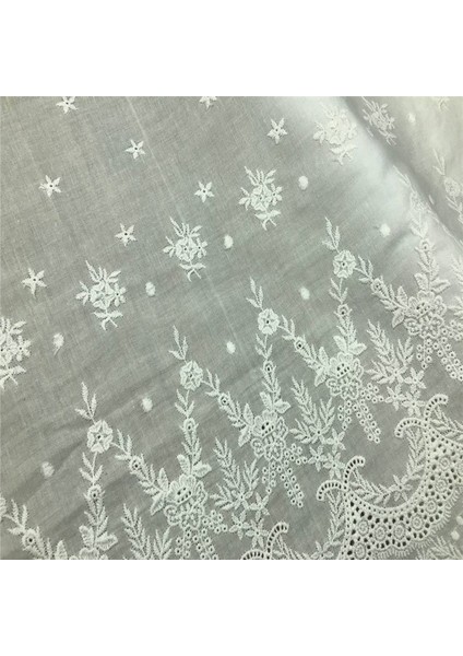 Doğal Beyaz 30CM Stili 1 Yard 31CM Broderie Anglaise Kumaş Dantel Trim Vintage Organik Pamuklu Dantel Kumaş (Yurt Dışından) modelleri