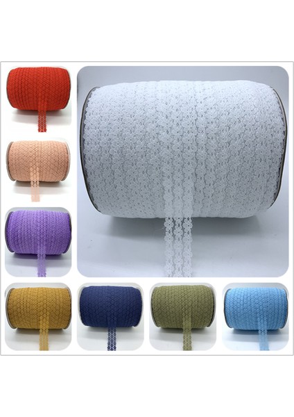 Kırmızı Stil 5 Yards Dantel Şerit El Sanatları Işlemeli Dantel Trim Şerit El Yapımı Dantel Süslemeleri Dıy Dikiş Kumaş Fransız Dantel Kumaş (Yurt Dışından)