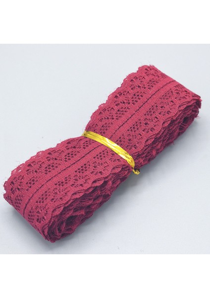 Kırmızı Şarap Tarzı 10 Yard Avrupa Tarzı Dantel Kumaş Dikiş Için Yüksek Li Dantel Dokuma Genişliği Dıy Kumaş Dekorasyon Işlemeli Ince Iplik (Yurt Dışından)
