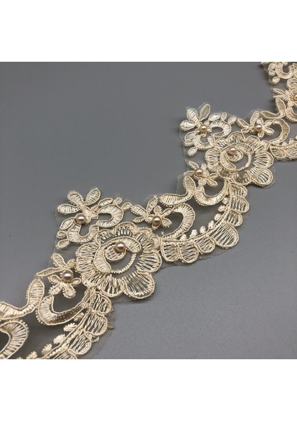 Beyaz Stil 1 Yard 9cm Genişliğinde Boncuk Altın Beyaz Dantel Çiçek Aplike Trim Kenar El Yapımı Diy Malzeme Düğün Giyim Aplike Çiçek Timimg (Yurt Dışından) fiyatları