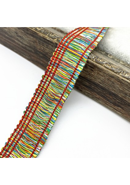 Mavi Göl Stili 2 Yards Dantel Trim Dikiş Şerit Püskül Fringe Etnik Latin Elbise Sahne Konfeksiyon Perde Dekoratif Diy #roli (Yurt Dışından)