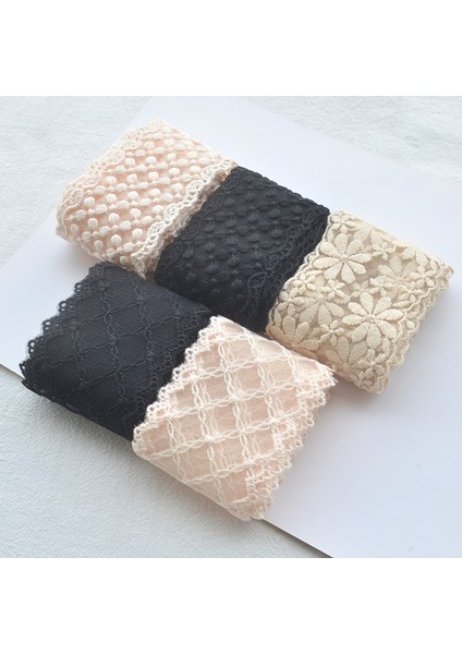 4 6.0cm Stili Yeni 1 Yard Işlemeli Dantel 5.3 cm Geniş Dantel Trim Şerit Diy Ev Yapımı Yay Saç Aksesuarları Craft Kumaş Genişlik Afrika Kumaşlar (Yurt Dışından)