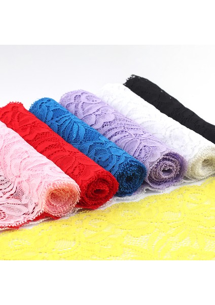 Karpuz, Kırmızı, Stil 1 Metre Elastik Çiçek Dantel Şerit Dıy Giyim Dikiş Kumaş Geniş Siyah Beyaz Kırmızı Pembe Mavi Mor Yeşil Sarı Dantel Bant (Yurt Dışından)