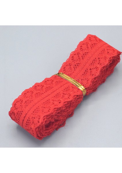 Kırmızı Stil 5 Yard Avrupa Tarzı Dantel Kumaş Dikiş Için Yüksek Li Dantel Dokuma Genişliği Dıy Kumaş Dekorasyon Işlemeli Ince Iplik (Yurt Dışından)