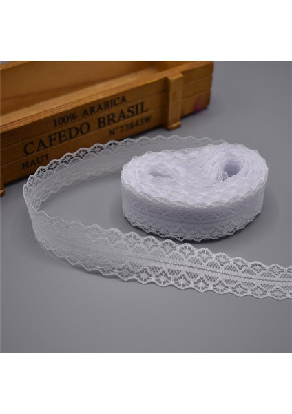 Beyaz Stil Yüksek Li 10 Yards Dantel Şerit Bant Genişliği 28 mm Trim Kumaş Dıy Işlemeli Net Kordon Dikiş Dekorasyon Afrika Dantel Kumaş (Yurt Dışından)