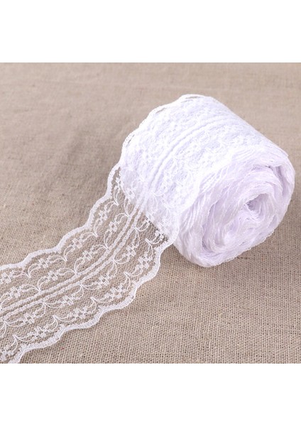 Kraliyet Mavisi Stili 10 Metersroll 4.5cm Güzel Dantel Trim Dıy Giyim Dikiş Kumaş Düğün Noel Dekorasyonu Çiçek Işlemeli Dantel Şerit (Yurt Dışından)