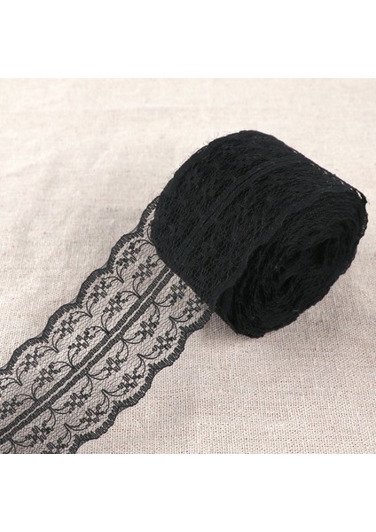 Kraliyet Mavisi Stili 10 Metersroll 4.5cm Güzel Dantel Trim Dıy Giyim Dikiş Kumaş Düğün Noel Dekorasyonu Çiçek Işlemeli Dantel Şerit (Yurt Dışından)