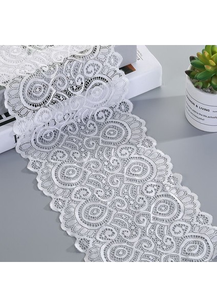 Mavi Stil 18 cm Genişlik Renkli Trim Dantel Kumaş El Yapımı Dıy Craft Aksesuarları Dikiş Malzemesi Saçak Şerit Kumaş Dantel (Yurt Dışından)