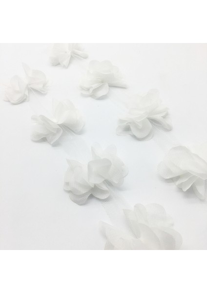 Koyu Mor Tarzı 1 Yard Çiçek Şifon Küme Çiçekler Gelinlik Gelinlik Kumaş Dantel Trim Kumaş Dıy Dikiş Kumaş (Yurt Dışından)