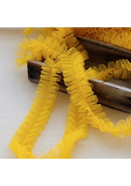 Yeşil Stil 5cm Geniş Lüks Renkli Tül Örgü 3D Plise Dantel Kumaş Kurdele Elbise Kumaş Yaka Yaka Fırfır Trim Dikiş Gipür Dekor (Yurt Dışından) fırsatları