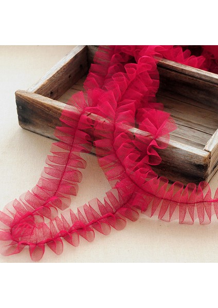 Yeşil Stil 5cm Geniş Lüks Renkli Tül Örgü 3D Plise Dantel Kumaş Kurdele Elbise Kumaş Yaka Yaka Fırfır Trim Dikiş Gipür Dekor (Yurt Dışından) indirimleri