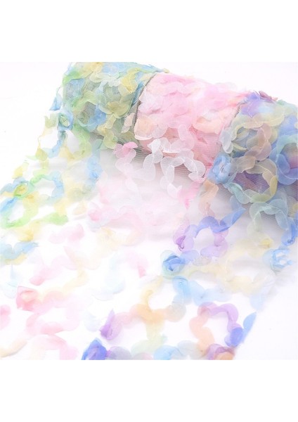 Renk Pembe Tarzı 12CM X10 Yarda 8cm 10 Yards Çiçek Tül Hayali Floret Örgü Şerit Renkli Organze Bant Dıy El Sanatları Hediyeler Yay El Yapımı Dikiş Kumaş Malzemesi (Yurt Dışından) fiyatları