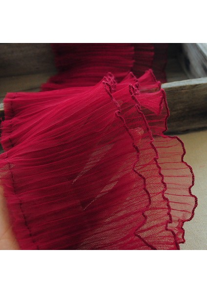 Lacivert Tarzı 1 Yard Üç Katmanlı Pileli Ruffled Kenar Tül Dantel Kumaş Dıy Elbise Manşet Etek Hem Trim Hızlı Dikiş Aksesuarları Tekstil Malzemesi (Yurt Dışından) indirimleri