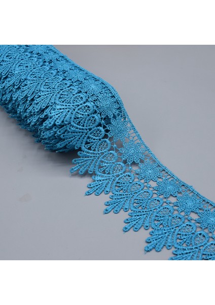 Altın Tarzı 1 Yard 8cm Genişliğinde Güzel Tığ Işi Nakış Dantel Şerit Dıy Nakış Yatak Etek Dantel Elbise Dantel Perde Danteli (Yurt Dışından)