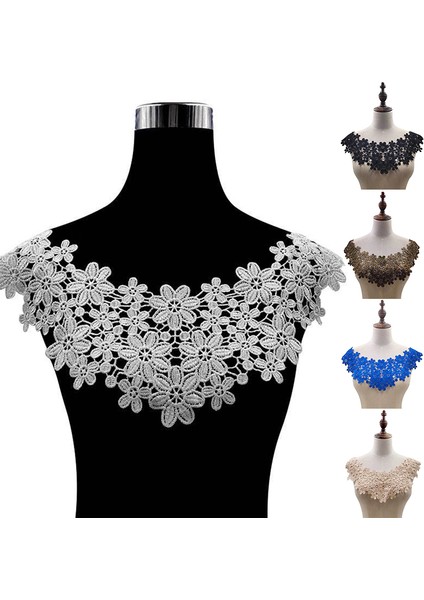 No.4 Tarzı 1 Adet Beyaz Dantel Kumaş Yaka Oya Nakış Dantel Kumaş Aplike Dıy Elbise Dikiş Malzemeleri Craft 5colors (Yurt Dışından) fiyatları