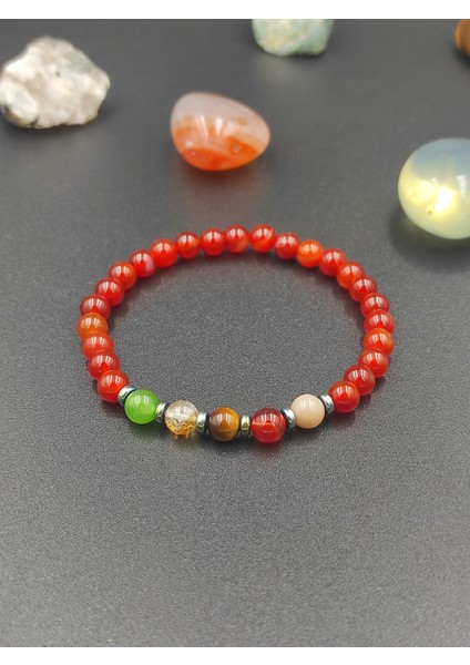 Aslan Burcu Doğal Taş Kadın Bileklik modelleri