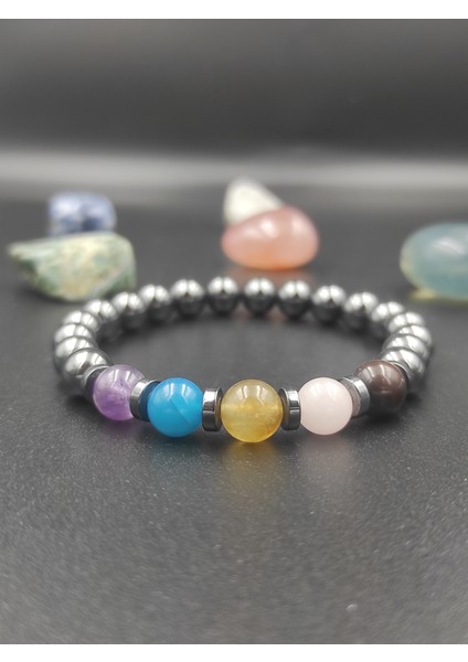 Balık Burcu Doğal Taş Erkek Bileklik