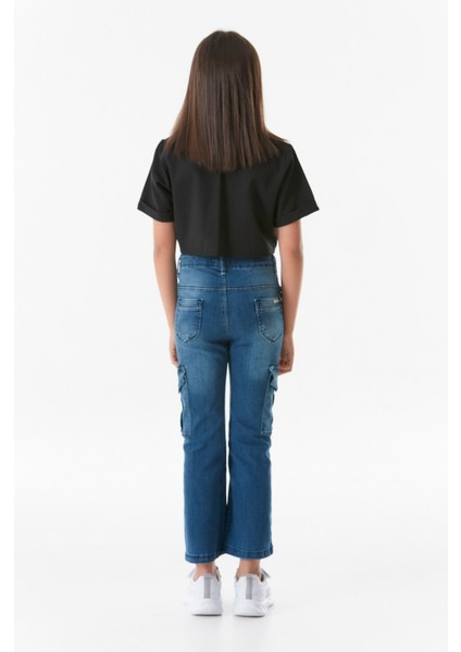 Beli Ayarlanabilir Kargo Cepli Jogger Kız Çocuk Pantolon indirimleri