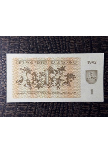 Lıetuvos Respublıka Litvanya, 1 Talonas 1992 Yılı (10/10)- Çil ( Unc)