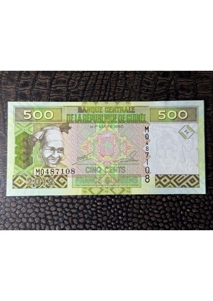 Guinee Gine 2012 Yılı 500 Frank Çil - (10/10)- Çil ( Unc)