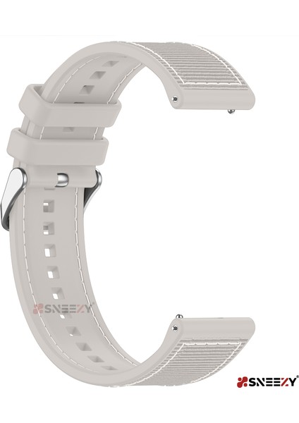 Samsung Galaxy Watch 6 – Classic 40-43-44-47MM 20MM Dikiş Desenli Dokuma Silikon Kordon modelleri