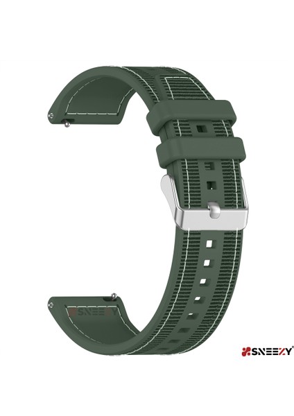 Samsung Galaxy Watch 6 – Classic 40-43-44-47MM 20MM Dikiş Desenli Dokuma Silikon Kordon fırsatları