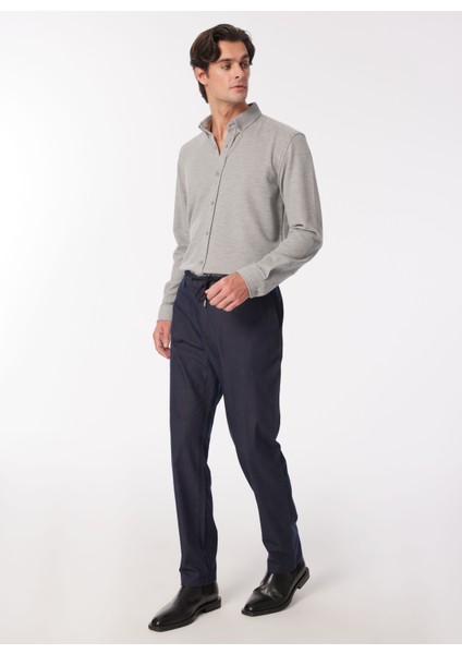 Normal Bel Normal Paça Lacivert Erkek Chino Pantolon SPBF4SM-PNT5020