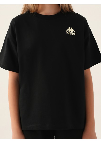 Kız Çocuk Tişört 5-15 Yaş Siyah fırsatları