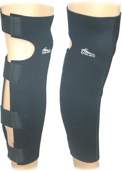 Free-Moto Motorsikletçi Neopren Cırtlı Uzun Dizlik
