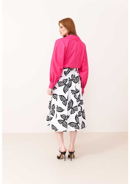 Beli Büzgülü Crop Poplin Gömlek Fuşya Y2413522_003 fırsatları