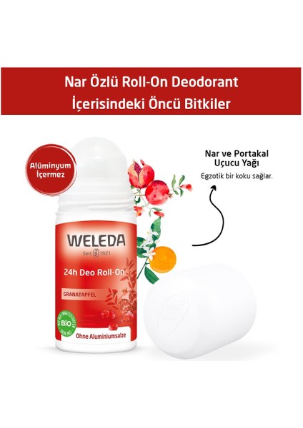 Nar Özlü Doğal Roll-On Deodorant 50 ml