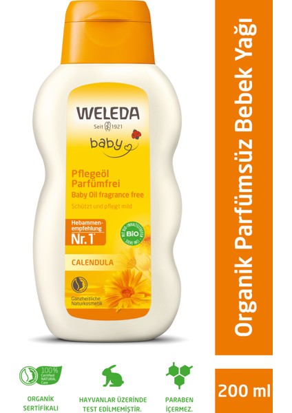 Calendula Bebek Bakım Yağı 200ml