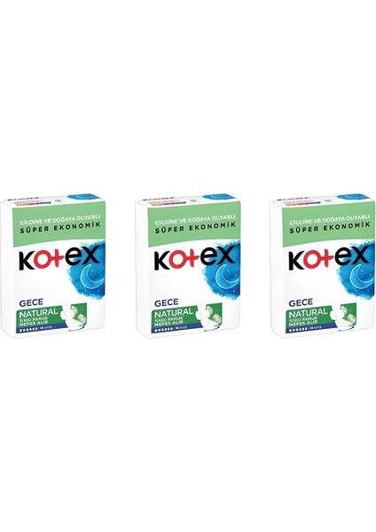 Hijyenik Ped Natural Gece 14lü X3 Adet