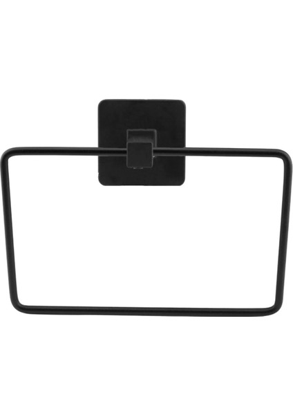 Bez Havluluk Aparatı Bez Havlu Askısı Paslanmaz Yapışkanlı Lavabo Banyo Metal Siyah Kare Stand fırsatları