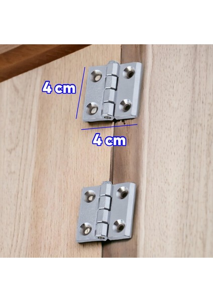 Mobilya Pencere Kapı Duşakabin Mini Dolap Menteşesi Yaprak Menteşe Krom 40 x 40 mm 2 Adet modelleri