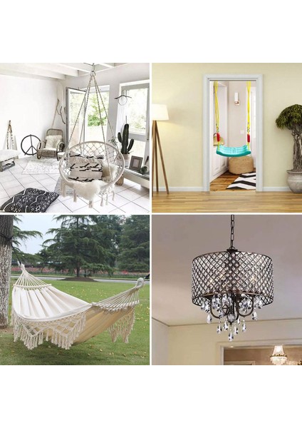 Kancalı Çelik Dübel Hamak Salıncak Boks Torbası Lamba Avize Için Gömlekli Kapalı Ağız Kanca M8 modelleri